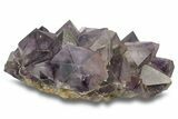 Deep Purple Amethyst Crystal Cluster With Huge Crystals #250742-1